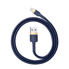 BASEUS Cafule USB-Lightning töltőkábel 1 m arany-sötétkék (CALKLF-BV3) (CALKLF-BV3)