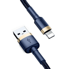 BASEUS Cafule USB-Lightning töltőkábel 1 m arany-sötétkék (CALKLF-BV3) (CALKLF-BV3)