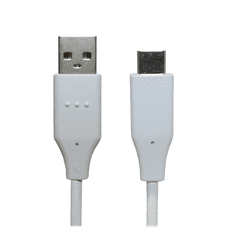 LG adatkábel és töltő (USB - Type-C, 3A, gyorstöltés támogatás, 100cm) FEHÉR (DC12WK / EAD63849203) (DC12WK / EAD63849203)