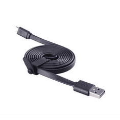 Nillkin adatkábel és töltő (USB - microUSB, 120cm, lapos kábel) FEKETE (5996457479092)