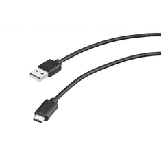 Trust USB 2.0 kábel Type-C és A csatlakozókkal 1m fekete (20445) (20445)