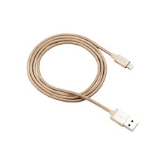 Canyon CNS-MFIC3GO USB-Lightning fonott burkolatú kábel aranyszínű (CNS-MFIC3GO)