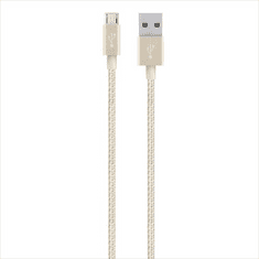 Belkin MIXIT Metallic Micro-USB - USB adat/töltőkábel 1.2m arany (F2CU021bt04-GLD) (F2CU021bt04-GLD)