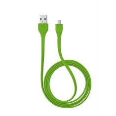 Trust Urban lapos Micro-USB - USB adat/töltőkábel 1m zöld (20138) (20138)