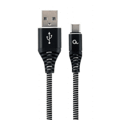 Gembird USB type-C - USB Type-A adat- és tötőkábel 1m (CC-USB2B-AMCM-1M-BW) (CC-USB2B-AMCM-1M-BW)