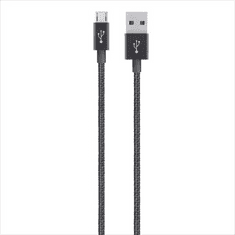 Belkin MIXIT Metallic Micro-USB - USB adat/töltőkábel 1.2m fekete (F2CU021bt04-BLK) (F2CU021bt04-BLK)