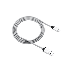 Canyon CNS-MFIC3DG USB-Lightning fonott burkolatú kábel ezüstszínű (CNS-MFIC3DG)
