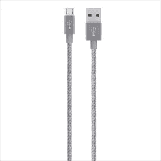 Belkin MIXIT Metallic Micro-USB - USB adat/töltőkábel 1.2m szürke (F2CU021bt04-GRY) (F2CU021bt04-GRY)