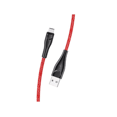 USAMS SJ393USB02 Micro-USB adat és töltő kábel piros (1323998) (SJ393USB02)