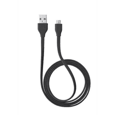 Trust Urban lapos Micro-USB - USB adat/töltőkábel 1m fekete (20135) (20135)