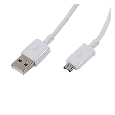 SAMSUNG adatkábel és töltő (USB - microUSB, 150cm, töltés funkció) FEHÉR (ECB-DU4EW) (ECB-DU4EW)