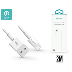 Devia Apple Iphone Lightning USB adat- és töltőkábel 2m fehér (ST311598)
