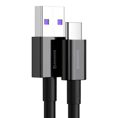 BASEUS Superior USB-A - USB-C kábel 66W 2m fekete (CATYS-A01) (CATYS-A01)