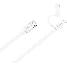 Huawei AP55S USB --> Micro USB / USB Type-C kábel fehér (04071417) (04071417)