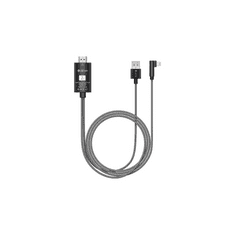 Devia HDMI kábel USB és Lightning kimenettel fekete (122014) (devia122014)