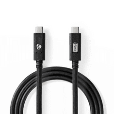 Nedis CCGW64700BK20 USB-C 3.1 töltő- és szinkronkábel 2m fekete (CCGW64700BK20)