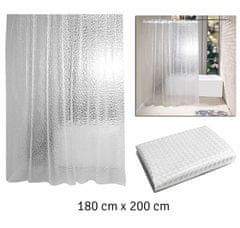 aptel Univerzális 3D PEVA függöny zuhanyzókhoz és fürdőkádhoz 180x200cm