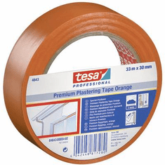 Tesa Speciális szigetelő szalag vakolatra 33 m x 50 mm, PVC, narancs, 4843 (4843-00-02)