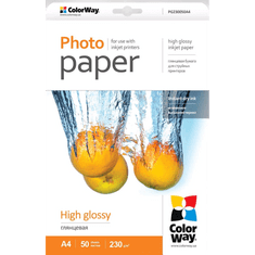 ColorWay PG230050A4 fotópapír fényes A4/50db (PG230050A4)