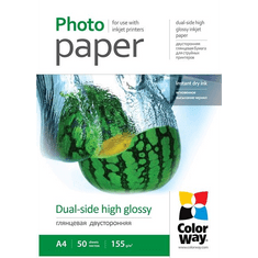ColorWay CW-PGD220050A4 High Glossy kétoldalas fotópapír A4/50db fényes (PGD220050A4)
