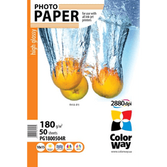 ColorWay CW-PG1800504R High Glossy fotópapír 10x15cm/50db fényes (PG1800504R)