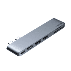 Ugreen CM380 USB-C hub adapter MacBook Air / Pro készülékhez szürke (80856) (UG80856)
