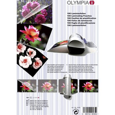 Olympia Lamináló fólia DIN A4, DIN A5, DIN A6, 95 x 60 mm 80 mikron 1 készlet (9165)