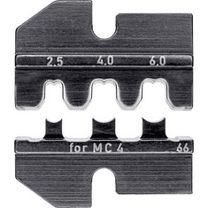 Knipex 97 49 66 krimpelő betét napelemes csatlakozó dugóhoz, MC4 2.5-től 6 mm2-ig krimpelő fogókhoz (97 49 66)