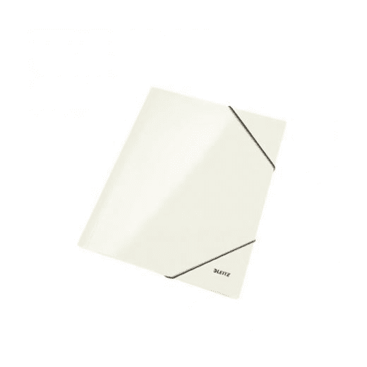 LEITZ "Wow" Gumis mappa (15 mm, karton, A4, lakkfényű) fehér (39820001) (39820001)