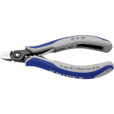 Knipex Precíziós elektronikai oldalcsípő fogó, kerekített fejű 125 mm 79 12 125 (79 12 125)