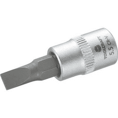 Toolcraft Dugókulcs betét 6,3 mm (1/4) 5,5 mm-es egyenespengéjű bittel, 37 mm, (816062)