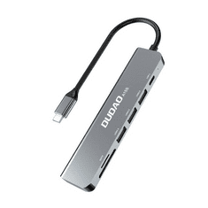 DUDAO A15S 3 portos USB Hub + USB-C + kártyaolvasó (dudaoA15S)