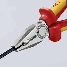 Knipex Kombinált fogó, 200 mm, vágási érték: (közepes/kemény) O 3,8/2,5 mm, max. 16 mm2, 03 06 200 (03 06 200)