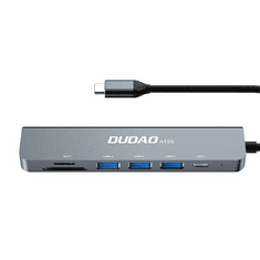DUDAO A15S 3 portos USB Hub + USB-C + kártyaolvasó (dudaoA15S)