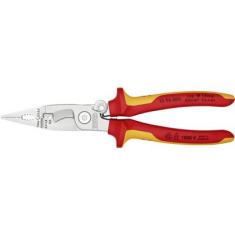 Knipex 13 96 200 VDE szigetelet villanyszerelő fogó, kombinált fogó, érvéghüvely krimpelő fogó max. 50 mm2-ig (13 96 200)