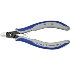Knipex Precíziós elektronikai oldalcsípő fogó, kerekített fejű 125 mm 79 12 125 (79 12 125)