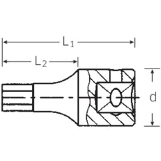 STAHLWILLE 44 K 3 01120003 Belső hatlap Dugókulcs bit betét 3 mm 1/4 (6,3 mm) (01120003)