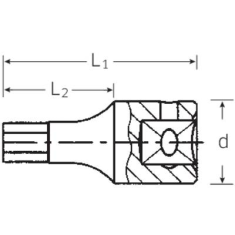 STAHLWILLE 44 K 4 01120004 Belső hatlap Dugókulcs bit betét 4 mm 1/4 (6,3 mm) (01120004)