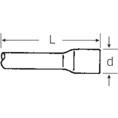 STAHLWILLE Dugókulcs hosszabbító Meghajtás (csavarhúzó) 3/4 (20 mm) Elhajtás 3/4 (20 mm) 95 mm 559/4 15010003 (15010003)