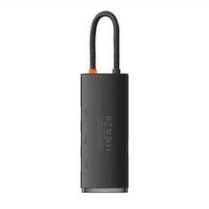 BASEUS Lite 5in1 USB-C --> 3x USB 3.0 + USB-C + HDMI hub fekete (WKQX040001) (WKQX040001)