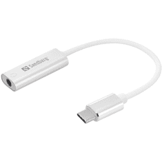Sandberg USB-C külső hangkártya 1x 3,5 mm jack (136-27) (136-27)