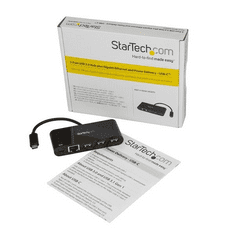 Startech StarTech.com USB/Ethernet Combo Hub (HB30C3AGEPD) (HB30C3AGEPD)