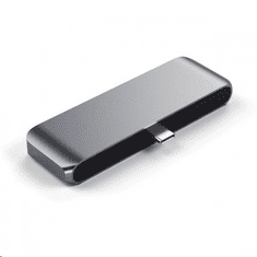 Satechi Aluminium TYPE-C Mobile Pro Hub (HDMI 4k,1x Jack 3mm,1x USB-A,1x USB-C) asztroszürke (ST-TCMPHM) (ST-TCMPHM)