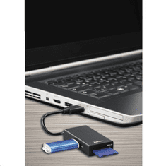 Hama USB Type-C HUB, kártyaolvasó, OTG adapter kombó fekete (54144)