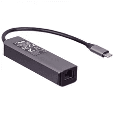 Akyga AK-AD-66 USB type C - USB 3.0 3-port + Ethernet hub (AK-AD-66)