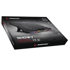 Rampage AD-RC8 SHOWY 15-17" Notebook hűtő fekete (33450) (rampage33450)