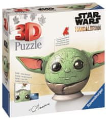Ravensburger Puzzle-Ball Star Wars: Baby Yoda fülekkel, 72 db