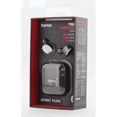 Hama Bluetooth fejhallgató Spirit Pure, fülhallgató, töltőtáska, fekete