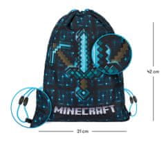 BAAGL MINECRAFT 2 SET Kék fejsze és kard: tolltartó, táska, táska