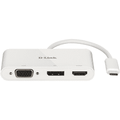 D-LINK HUB 3Port DUB-V310 DisplayPort HDMI VGA 4K passiv White (DUB-V310)